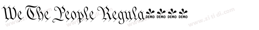 We The People Regula字体转换